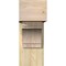 Ekena Millwork Merced Block Rough Sawn Bracket w/ Offset Brace, Douglas Fir, 8"W x 20"D x 20"H BKT0806X20X20MRC05RDF - alternate 3